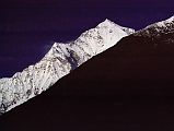 203 Dhaulagiri Ridge Closer From before Tukuche �The south-east ridge of Dhaulagiri ... gave us some slight encouragement ... Lachenal: �To begin with, it's incredibly long, it's all very high up, and above all it's technically very difficult: great walls and towers of ice, some rock, broken ground, gendarmes - there's no end to it�